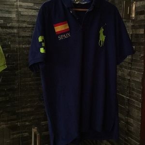 Royal blue polo T-shirt size xxl